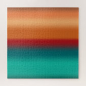 Zuidwestelijke Oranje Rode Turquoise Regenboogstri Legpuzzel (Horizontaal)