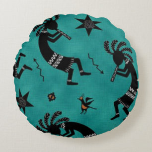 Zuidwestelijke patroon rond werpkussen rond kussen