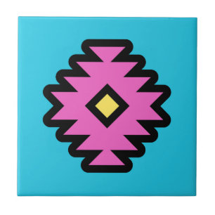 Zuidwestelijke Pop-Art Design Tegeltje