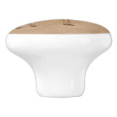 Zuidwestelijke Pronghorn staande antilope Petrogly Keramische Knop (Zijkant)