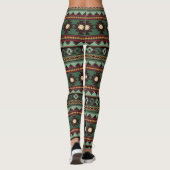 Zuidwestelijke stam groen bruin leggings (Achterkant)
