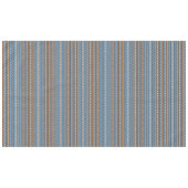 Zuidwestelijke Stijl Blauw Bruin Geometrisch Patro Tafelkleed (Voorkant (Horizontaal))