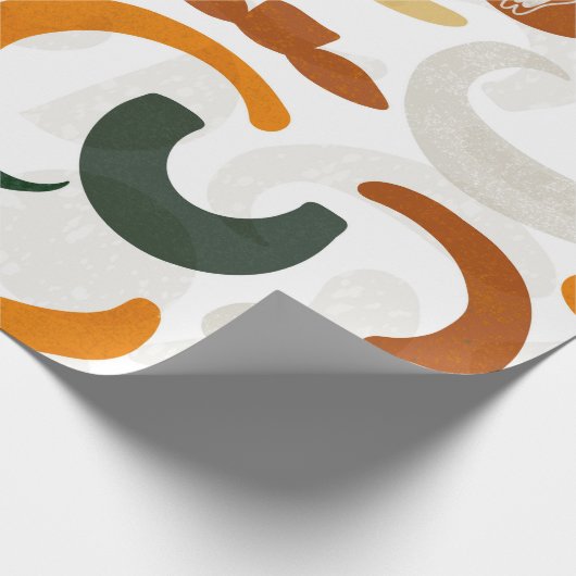 Zuidwestelijke stijl cactus stier schedel cowboy p cadeaupapier (Hoek)