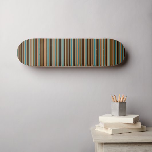 Zuidwestelijke strepen 20 skateboard (Muurkunst (Horizontaal))