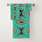 Zuidwestelijke Tropische Boho Chique Geode Patroon Bad Handdoek (Insitu)