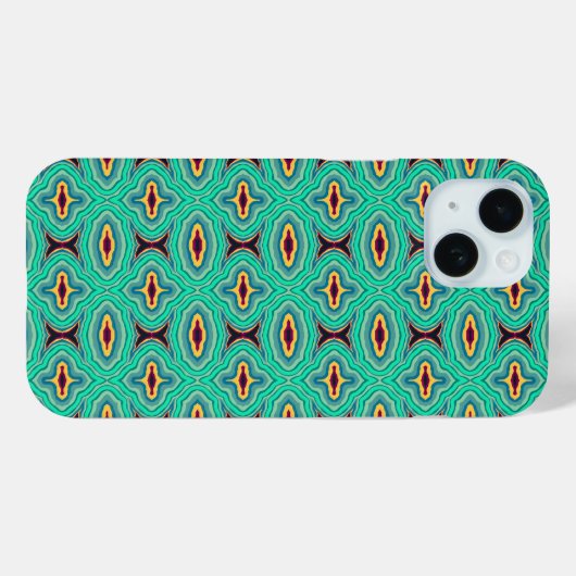 Zuidwestelijke Tropische Boho Chique Geode Patroon Case-Mate iPhone Case (Achterkant (horizontaal))
