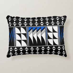 Zuidwestelijke Veer in Blauw Accent Kussen