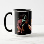 Zuidwestelijke veren Kokopelli Mok (Links)