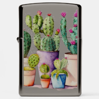 Zuidwestelijke waterverf cactus succulenten in pot