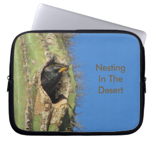 Zuidwestelijke Wilde Dieren Woestijn Vogel Nestele Laptop Sleeve