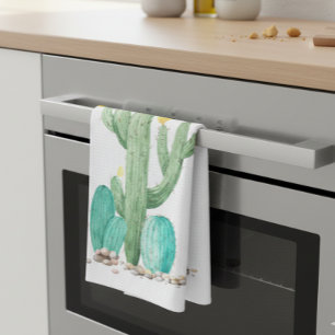 Zuidwestelijke Woestijn Cacti Cactus Vetplant Aqua Theedoek