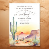 Zuidwestelijke woestijn Cactus Alles in één bruilo Kaart