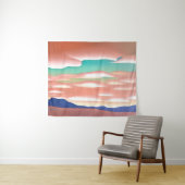 Zuidwestelijke woestijn en Sky minimalistische kun Wandkleed (In Situ (horizontaal))