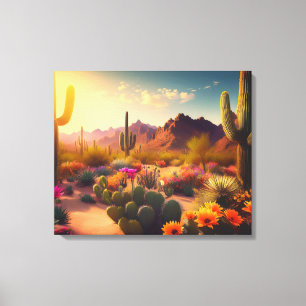 Zuidwestelijke Woestijn Uitgerekte Canvasprint Canvas Afdruk