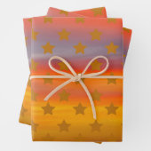 Zuidwestelijke woestijnsterren en strepen Abstract Inpakpapier Vel (In situ)