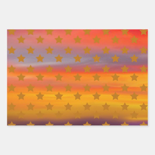 Zuidwestelijke woestijnsterren en strepen Abstract Inpakpapier Vel (Voorkant)