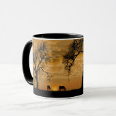 Zuidwestelijke Zonneeuw met Mok van paarden en bom (Voorkant links)