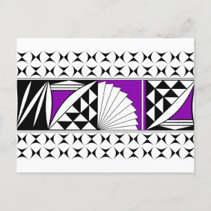 Zuidwestelijke Zonnezonsopgang in Paars Feestdagenkaart