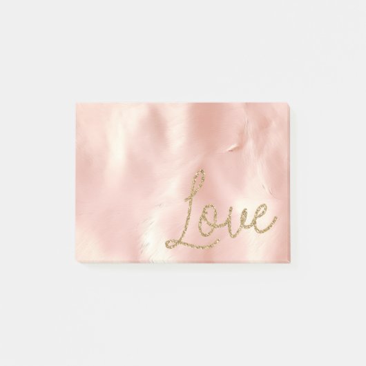 Zuidwesten Blush Roze Cowgirl Koeienhuid Glitter L Post-it® Notes (Voorkant)