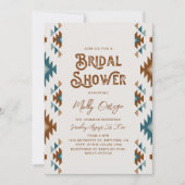 Zuidwesten bruids douche uitnodiging | WESTERN (Voorkant)