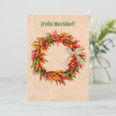 Zuidwesten Chili krans kerstvakantie Kaart (Staand voorkant)