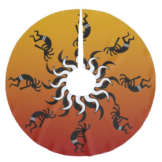 Zuidwesten Kerstdansen Kokopelli Kerstboom Rok (Voorkant)