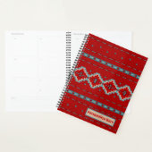 Zuidwesten Mesas rood en turquoise gepersonaliseer Planner (Display)