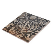 Zuidwesten Petroglyph Design Dieren Maan Dansen Tegeltje (Zijkant)