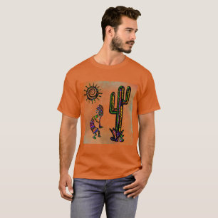 ZUIDWESTERS KOKOPELLI-KUNST   T-SHIRT