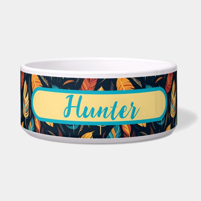 Zuidwesters patroon in inheemse Amerikaanse stijl  Voerbakje (Voorkant)