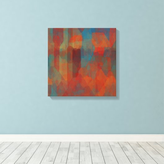 zuidwesterse illusie canvas afdruk (Insitu (Houten vloer))