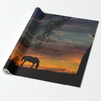 Zuidwestpaardewerkpapier Cadeaupapier