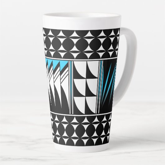Zuidwestverweerszegelingen in Turquoise Latte Mok (Rechterhoek)