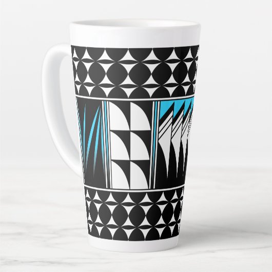 Zuidwestverweerszegelingen in Turquoise Latte Mok (Linkerhoek)