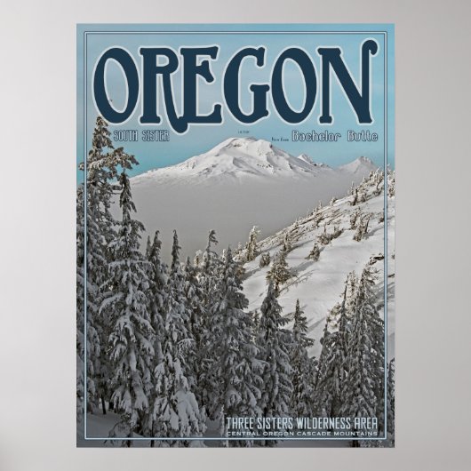 Zuidzuster van Bachelor Butte Poster (Voorkant)