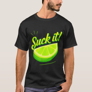 Zuig het groene limoen citroen liefde grappig mexi t-shirt