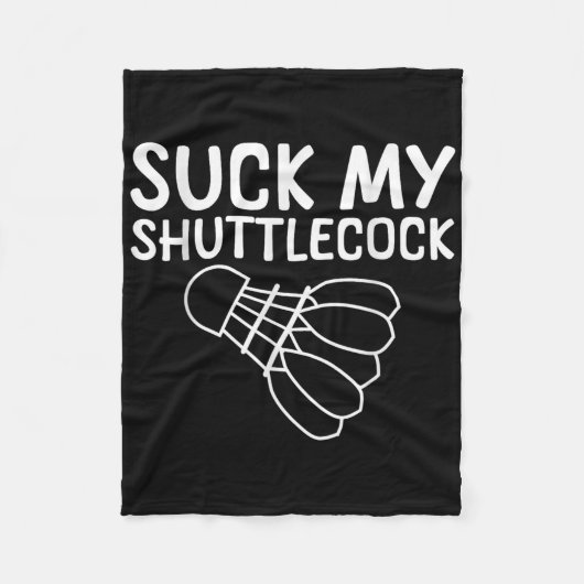 Zuig Mijn Shuttle --- Fleece Deken (Voorkant)