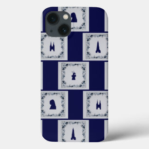 Zuigblauwe vloertegels iPhone 13 hoesje