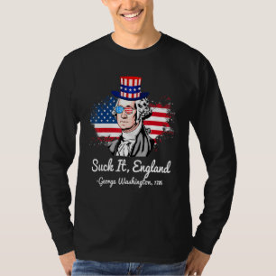 Zuigen Het Engeland - George Washington 1776 T-shirt