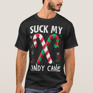 Zuigen Mijn Candy Cane Lelijke Kersttrui T-shirt