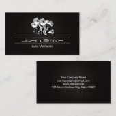 Zuigermotor Carbon Fiber Pattern | Automatische Lo Visitekaartje (Voorkant / Achterkant)