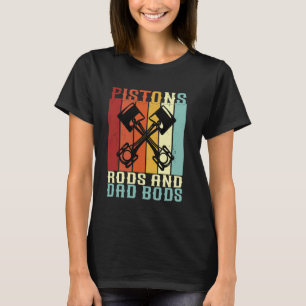 Zuigers Staafjes en Pa Bods Grappige monteur M T-shirt