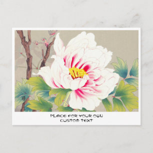 Zuigetsu Ikeda Pink Camellia japanese bloemkunst Briefkaart