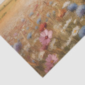 Zuivel Koe en Wildflower Field Decoupage Tissuepapier (Detail)