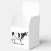 Zuivel Koe Holstein Fresian Pencil Tekening Bedankdoosjes (Geopend)