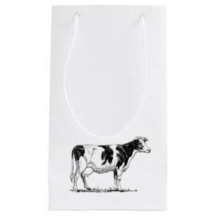 Zuivel Koe Holstein Fresian Pencil Tekening Klein Cadeauzakje
