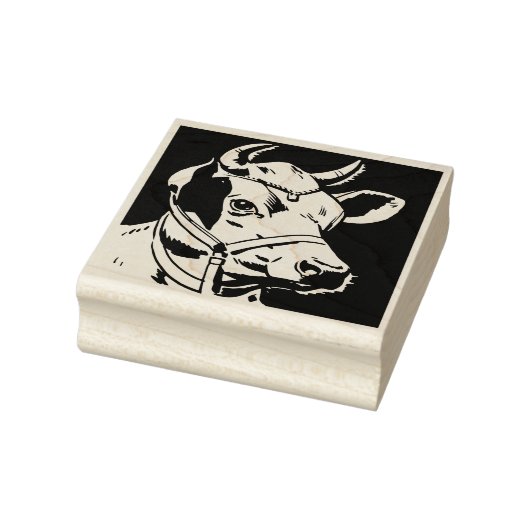 Zuivel Koe Hoofd Rubber Stamp Rubberstempel (Stempel)