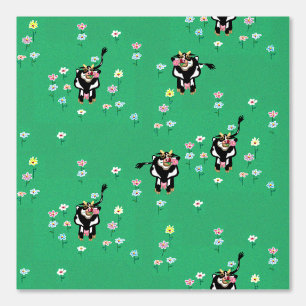 Zuivel koeien en madeliefjes Wallpaper Behang