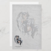 Zuivelheid van donkerheid briefpapier (Voorkant / Achterkant)