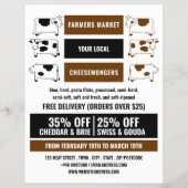 Zuivelkoeiontwerp, Kaashandelaar Reclame Flyer (Voorkant)